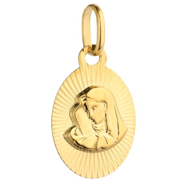 Medalik Matka Boska diamentowany pr. 585 (Gramatura: 0.58)
