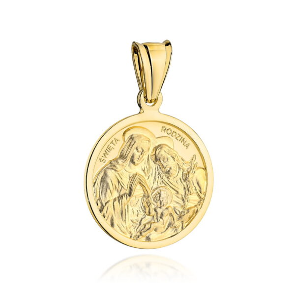 Medalik złoty Święta Rodzina