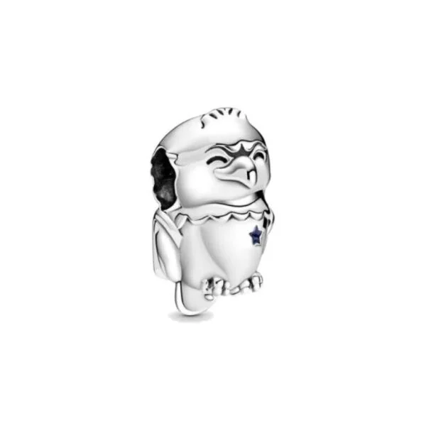 Srebrna zawieszka charms ptak