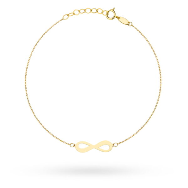 Bransoletka złota znak nieskończoności
