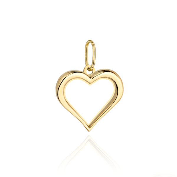 Zawieszka złota kontur serca