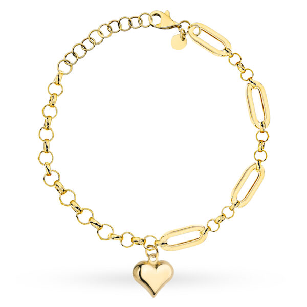 Bransoletka złota długie ogniwa