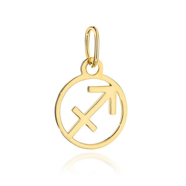 Zawieszka złota znak zodiaku STRZELEC
