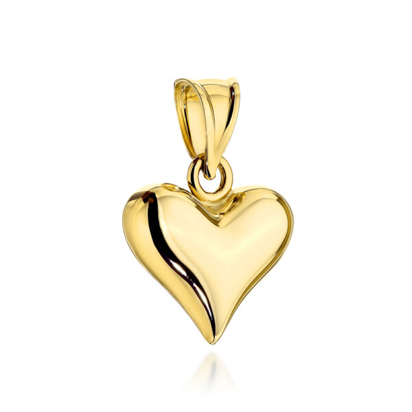 Zawieszka złota klasyczne gładkie serce