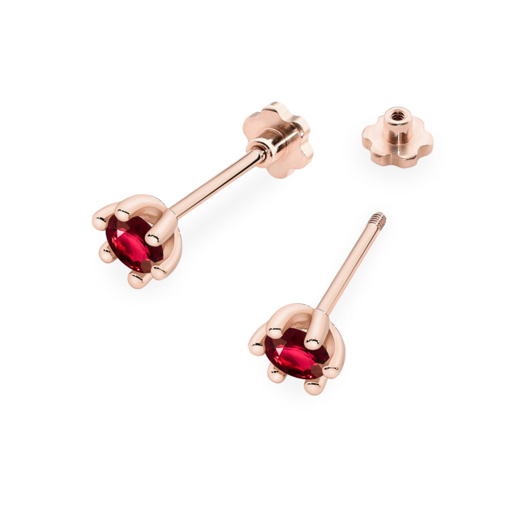 30ct różowe złoto sztyft zakręcany