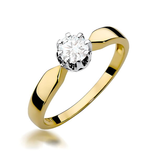 Pierścionek zaręczynowy PREMIUM z diamentem 0,50 ct