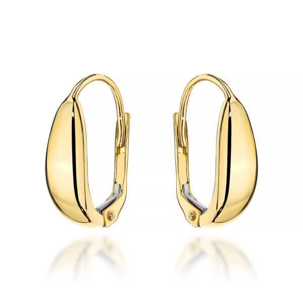 Kolczyki złote łezki klasyczne gładkie