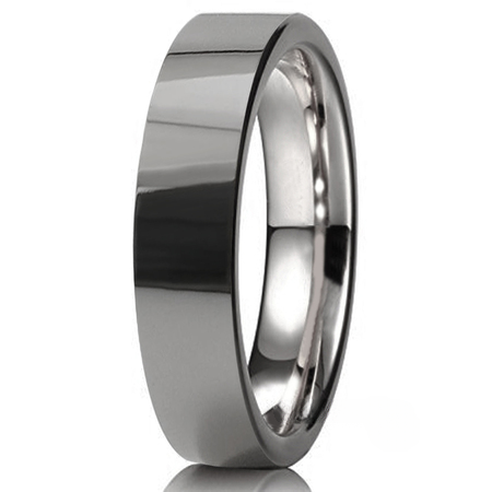 Obrączka tytanowa 4mm połysk