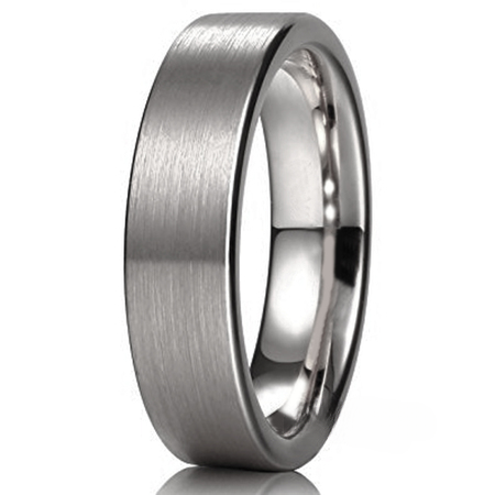 Obrączka tytanowa 5mm satyna