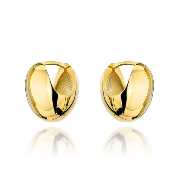 Kolczyki złote gładkie kule