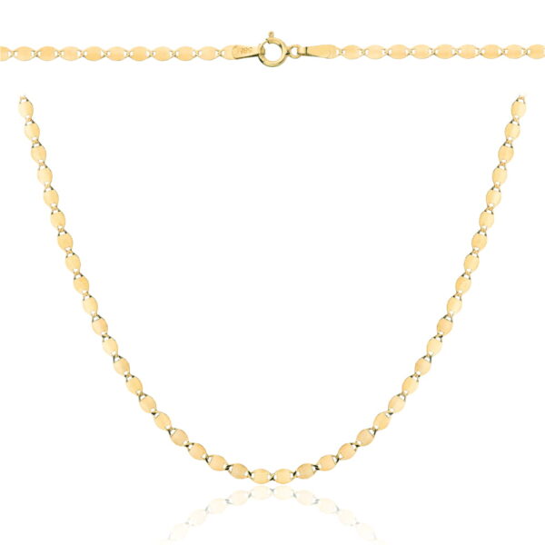 Naszyjnik złoty delikatne blaszki