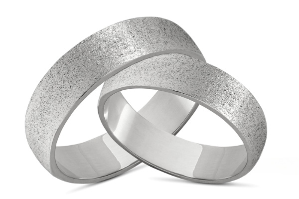 Obrączki srebrne klasyczne matowe
