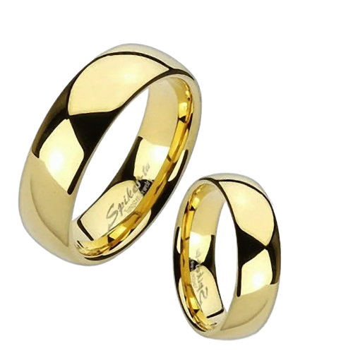 Obrączki wolframowe złoty kolor