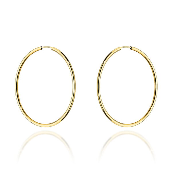 Kolczyki koła super lekkie pr. 585 - 4cm