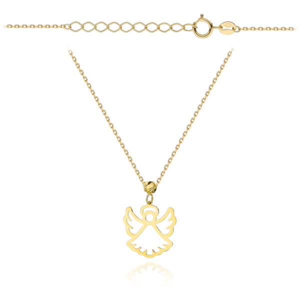 Naszyjnik złoty aniołek super lekki pr. 375