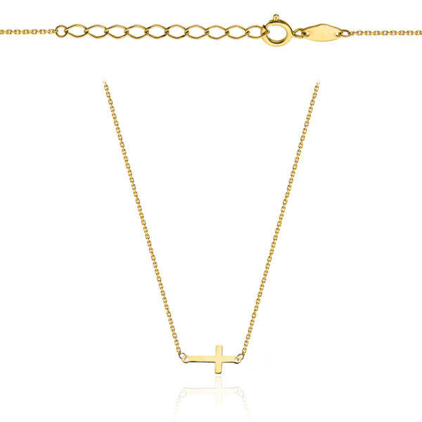 Naszyjnik złoty krzyżyk pr. 375