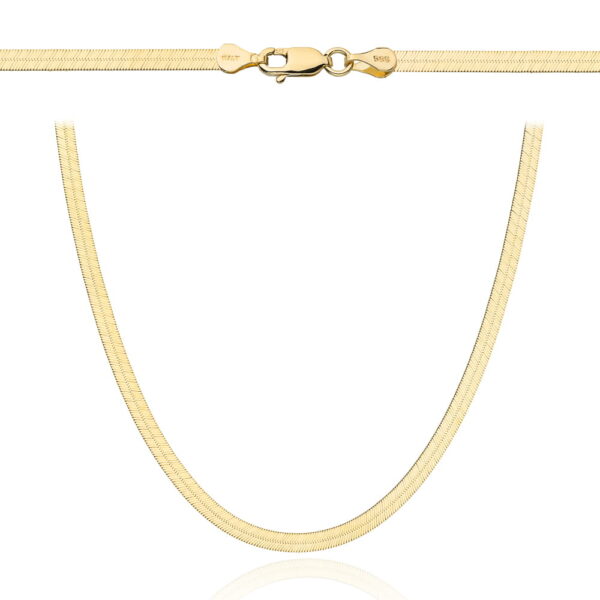 Łańcuch złoty taśma 45cm - 3