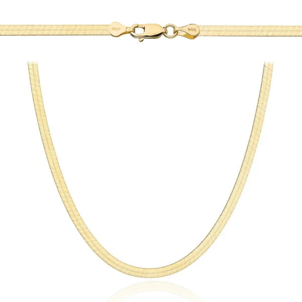 Łańcuch złoty taśma 45cm - 3
