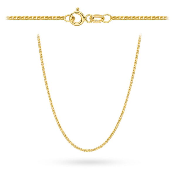 Łańcuszek złoty pr. 375 - splot lisi ogon 45 cm