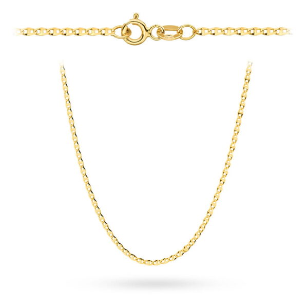 Łańcuszek złoty pr. 585 - splot gucci 60 cm