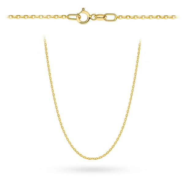 Łańcuszek złoty - splot rolo diamentowany 40 cm pr. 585