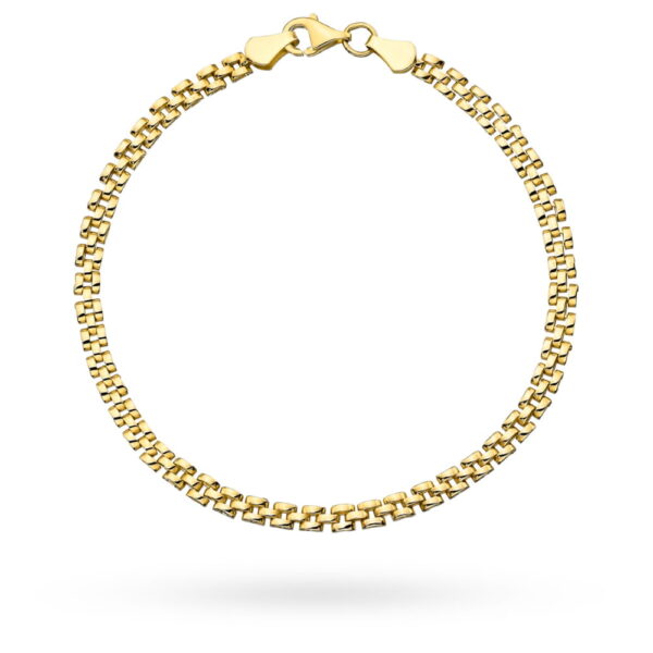 Bransoletka złota kwadraty