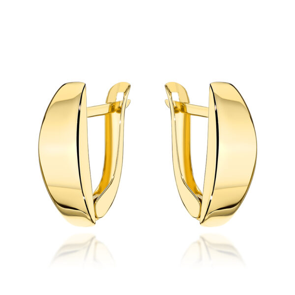 Kolczyki złote gładkie pr. 585