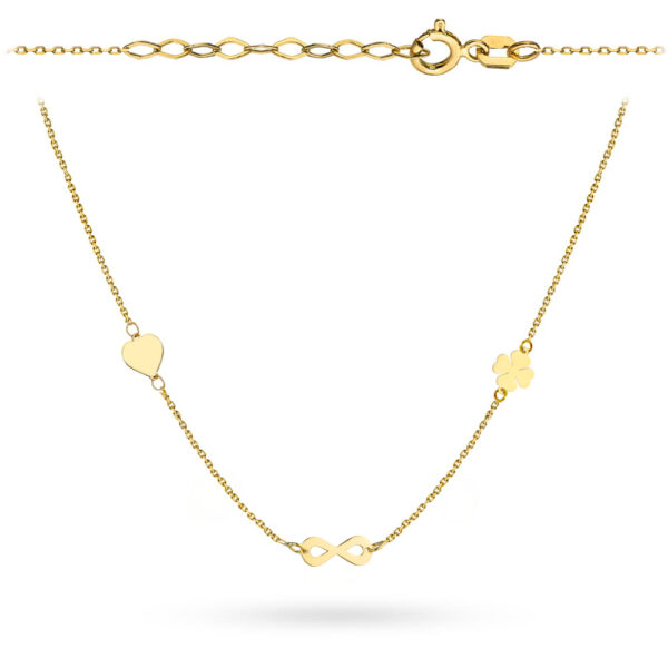 Naszyjnik złoty serce