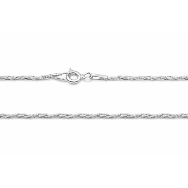 Srebrny łańcuszek lisi ogon 925 rodowany elegancki