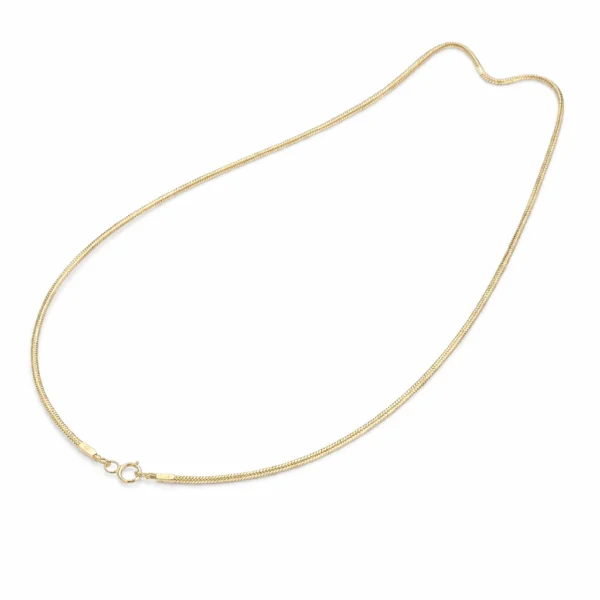 Złocony łańcuszek Linka 925 diamentowany elegancki