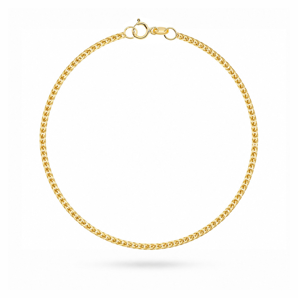 Bransoletka złota splot Lisi Ogon - 2 mm