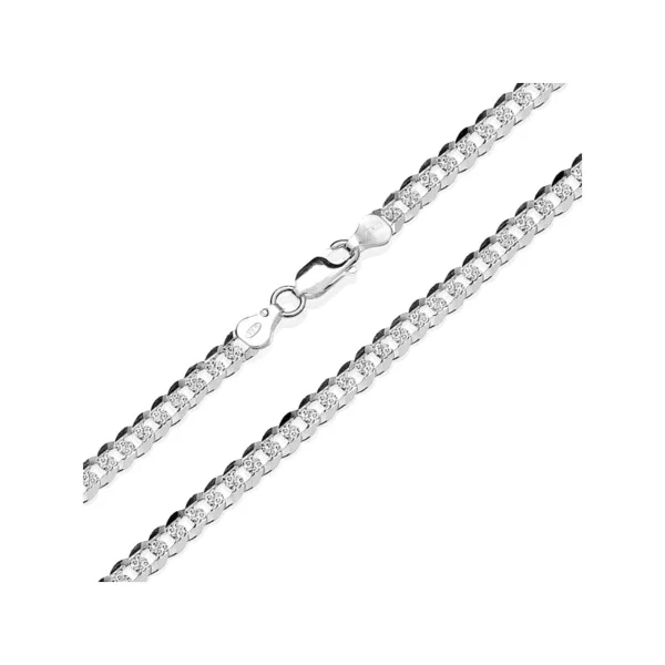 Bransoletka srebrna Pancerka Diamentowana 1102-180