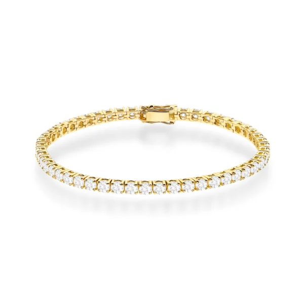 Bransoletka z diamentami 6,24 ct – żółte złoto