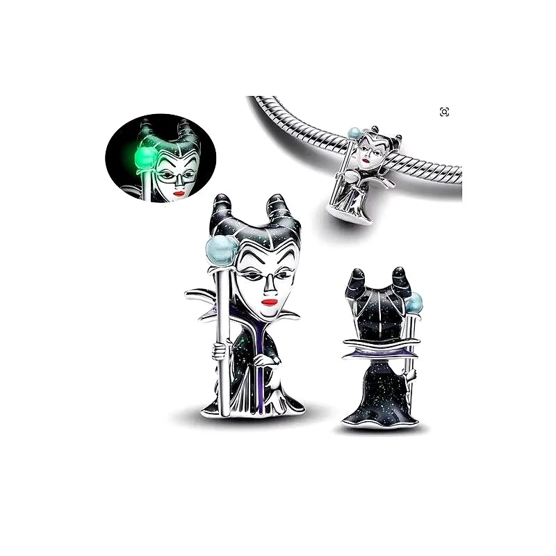 Charms srebrny czarownica Diabolina