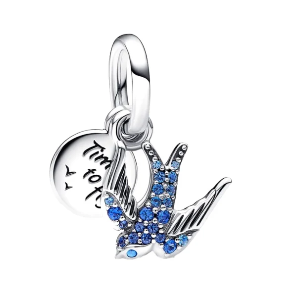 Charms srebrny Jaskółka