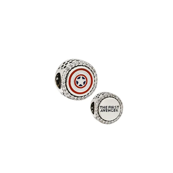 Charms srebrny Kapitan Ameryka