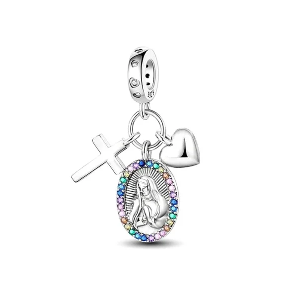 Charms srebrny Maryja