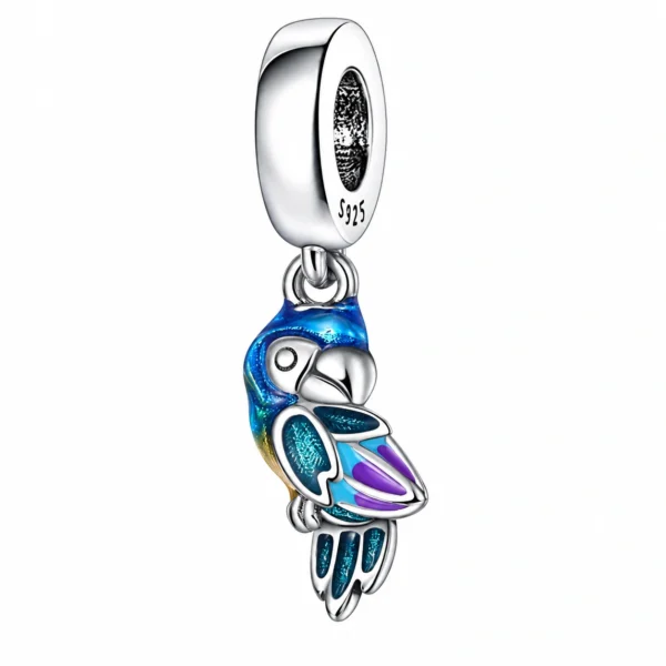 charms-srebrny-papuga