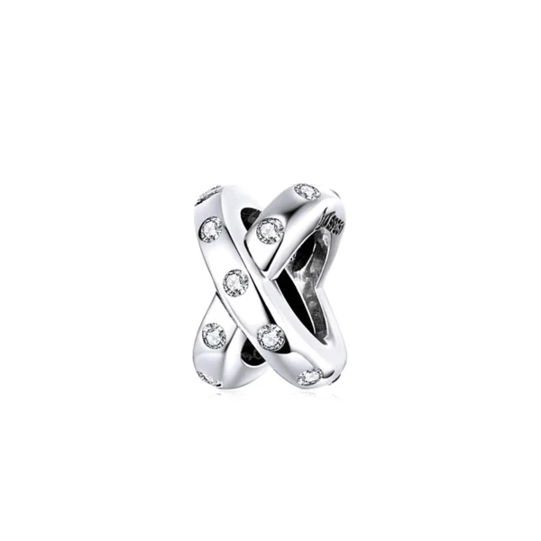 Charms srebrny Rodowany
