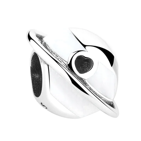 Charms Srebrny Saturn