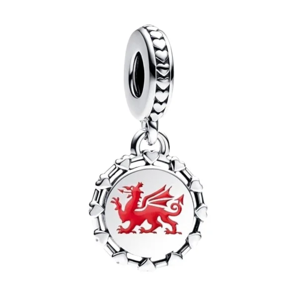 Charms srebrny Smok walijski