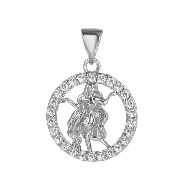 Wisiorek srebrny znak zodiaku Panna