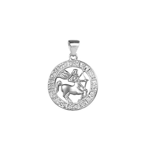 Wisiorek srebrny znak zodiaku strzelec