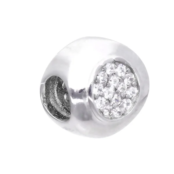 Zawieszka charms srebrny cyrkonie CH700422