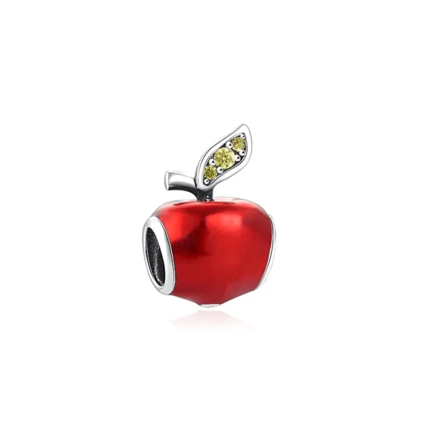 Zawieszka charms srebrny jabłko CH240422