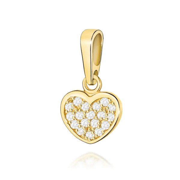 Zawieszka z diamentami 0,16 ct – żółte złoto